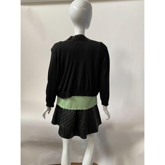 Allison Brittney Black Sequin Sweater - Picture 9 of 15